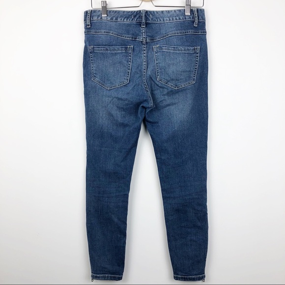 Free People Zipper Skinny Ankle Jeans - Picture 3 of 6